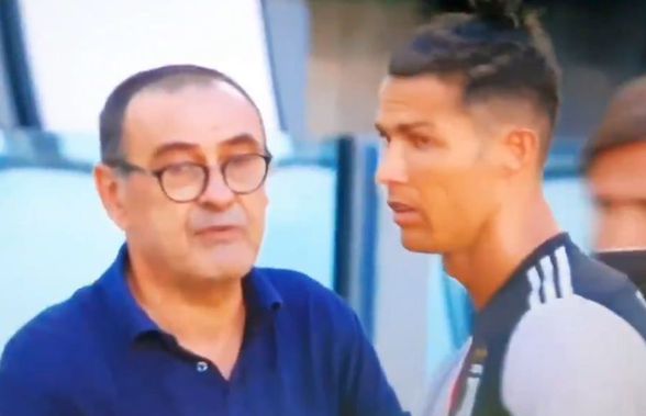 Juventus - Torino 4-1 // VIDEO L-a sfidat Cristiano Ronaldo pe Maurizio Sarri? Imaginile cu mimica portughezului fac înconjurul lumii