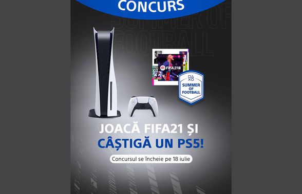 Joacă FIFA 21 pe PS4 și poți câștiga o consolă PlayStation 5