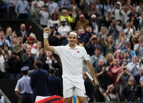 Roger Federer, încă un pas spre titlul 9 la Wimbledon » Victorie cu „floricele” în fața lui Sonego