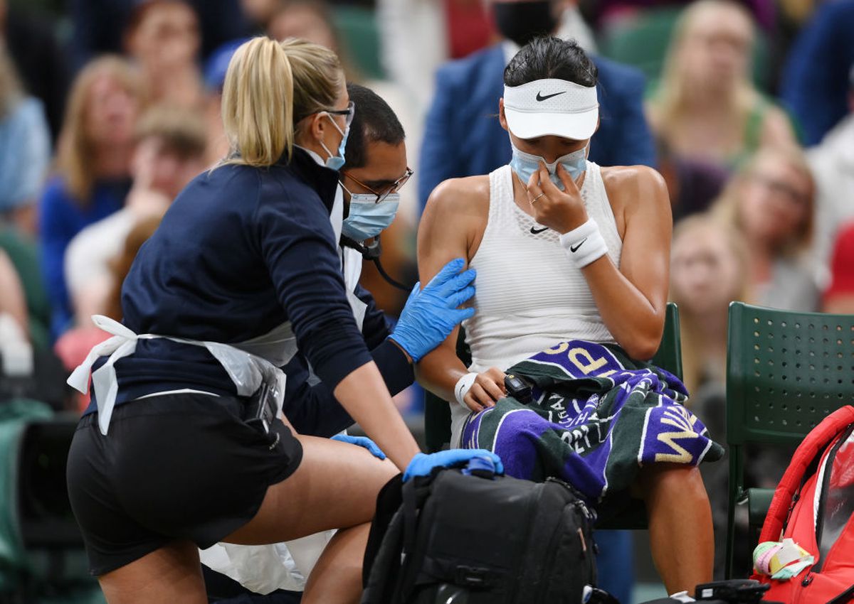 Emma Răducanu, abandon în optimi la Wimbledon