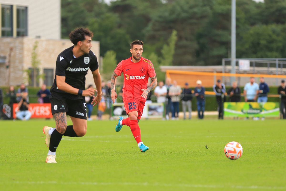 Cum va arăta FCSB cu FCU Craiova fără două nume grele: „roș-albaștrii” au testat formula improvizată cu PAOK