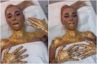 Anamaria Prodan, o nouă apariție extravagantă » Tratament cu aur de 24K: „Sunt foarte fericită”