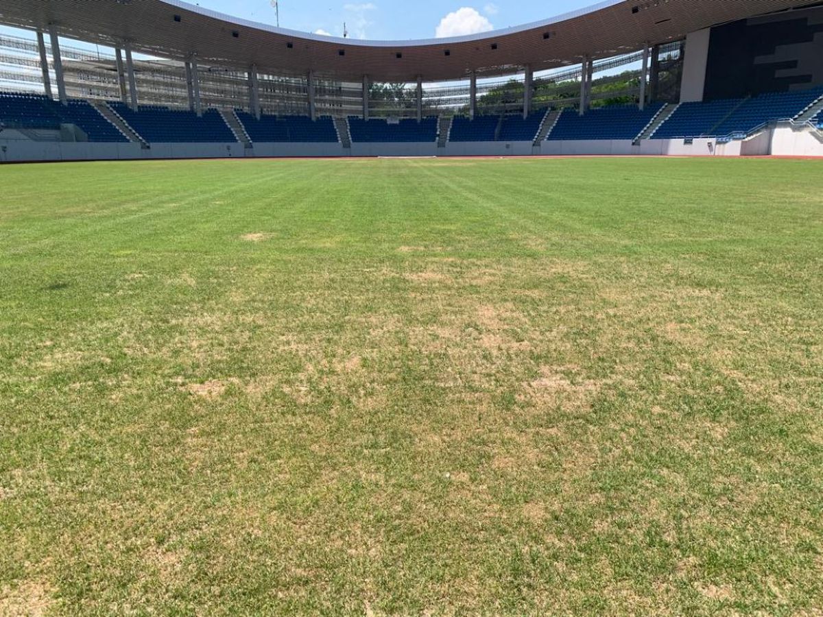 Cum arată gazonul arenei din Târgu-Jiu cu 11 zile înainte de FCU Craiova - FCSB