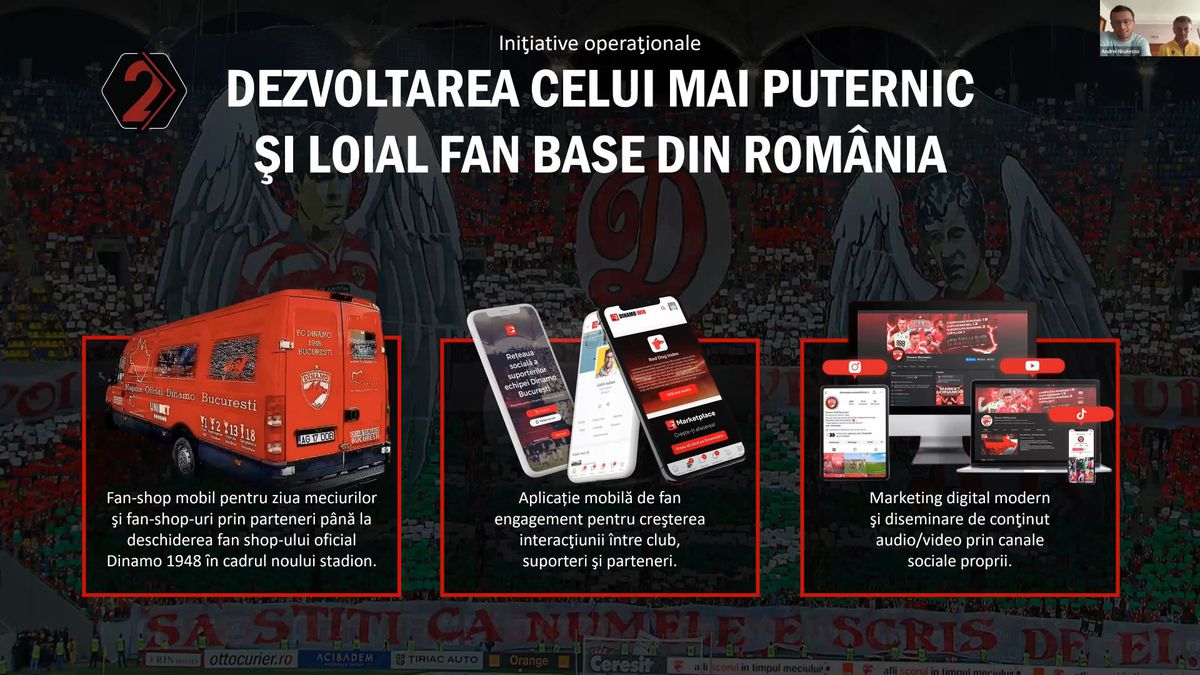FOTO Dinamo, prezentare webinar Red & White