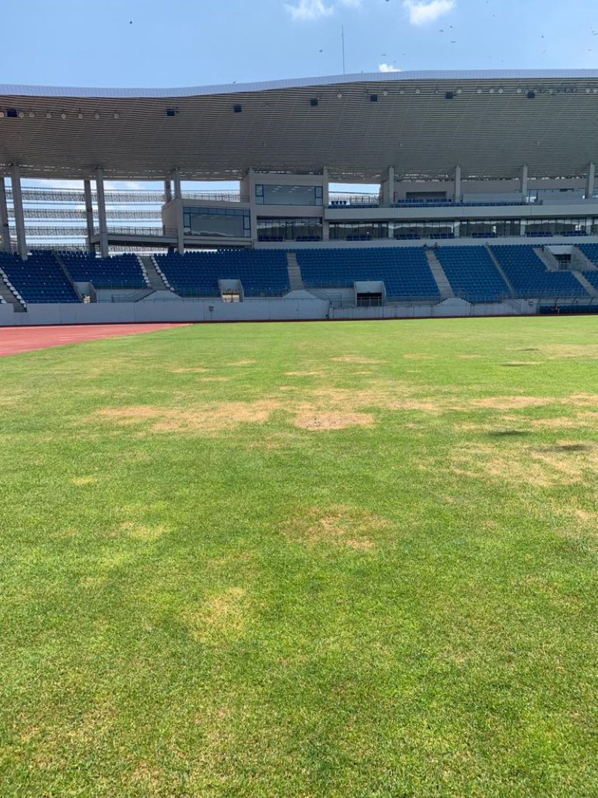 Cum arată gazonul arenei din Târgu-Jiu cu 11 zile înainte de FCU Craiova - FCSB