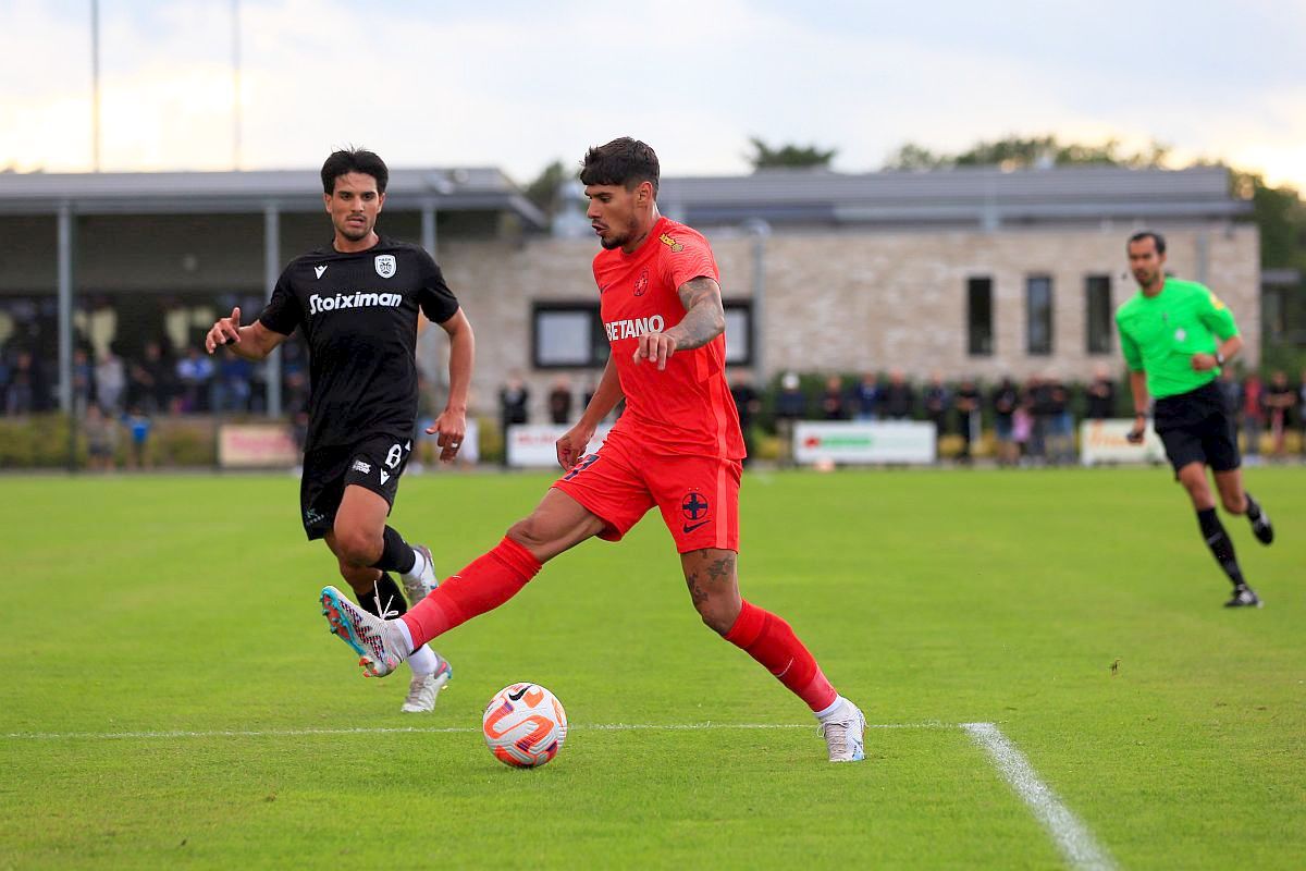 FCSB - PAOK 1-1 » Toți joacă pentru Coman! Florinel a fost din nou MVP pentru FCSB, care a remizat cu PAOK în cel mai tare amical al verii