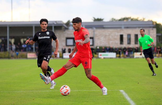 FCSB - PAOK 1-1 » Toți joacă pentru Coman! Florinel a fost din nou MVP pentru FCSB, care a remizat cu PAOK în cel mai tare amical al verii