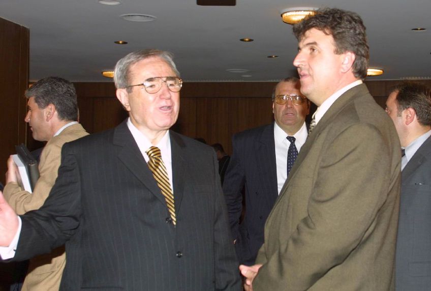 Georgiu Gingăraș, în dreapta, alături de Viorel Păunescu / foto: Arhivă Gazeta Sporturilor