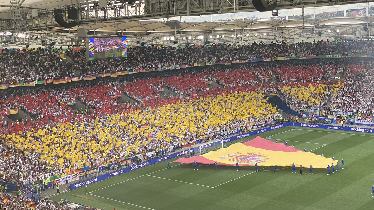 Spania - Germania - imagini cu suporterii din stadion