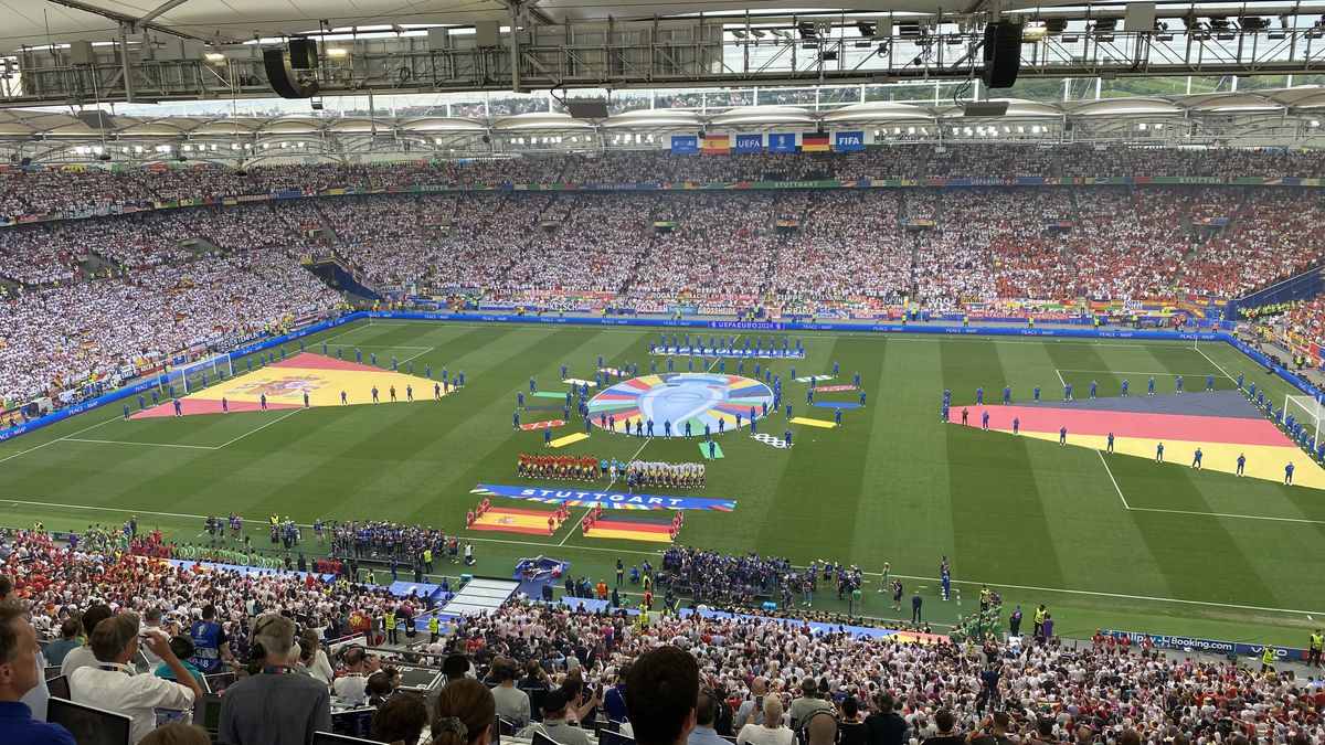 Spania - Germania - imagini cu suporterii din stadion