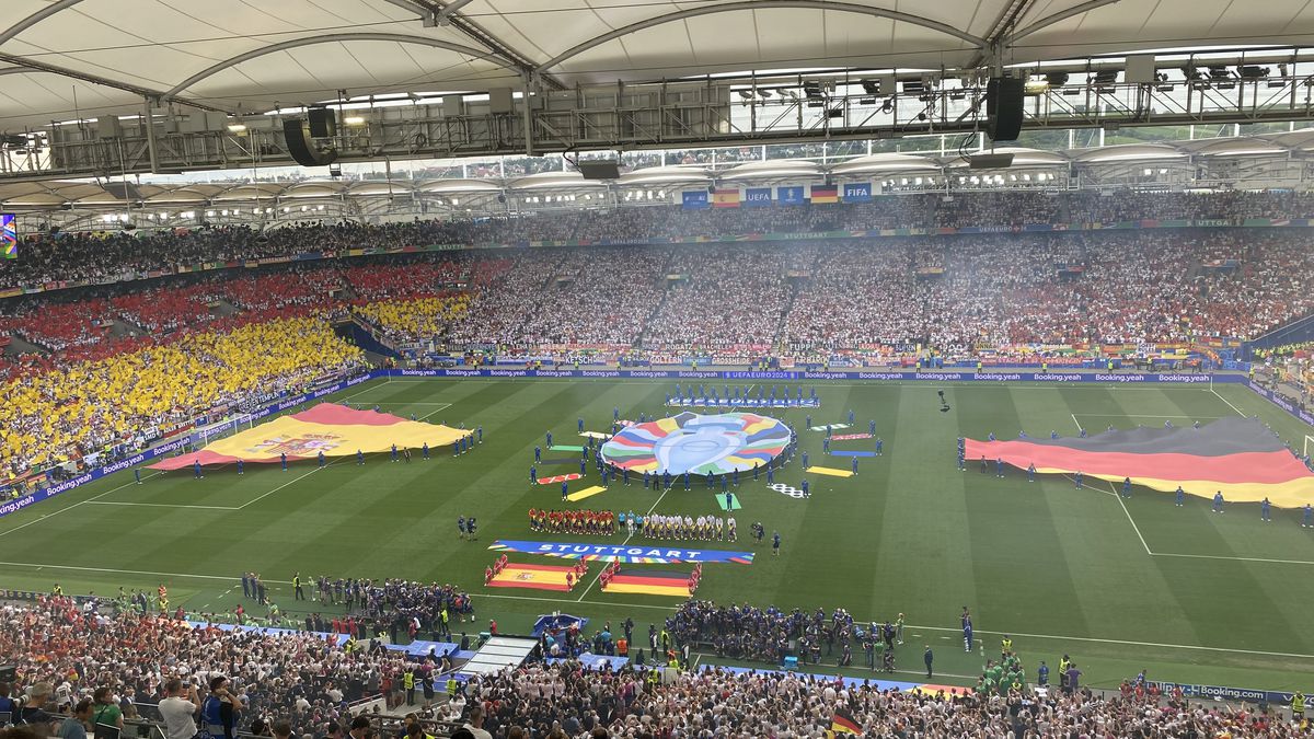 Spania - Germania - imagini cu suporterii din stadion