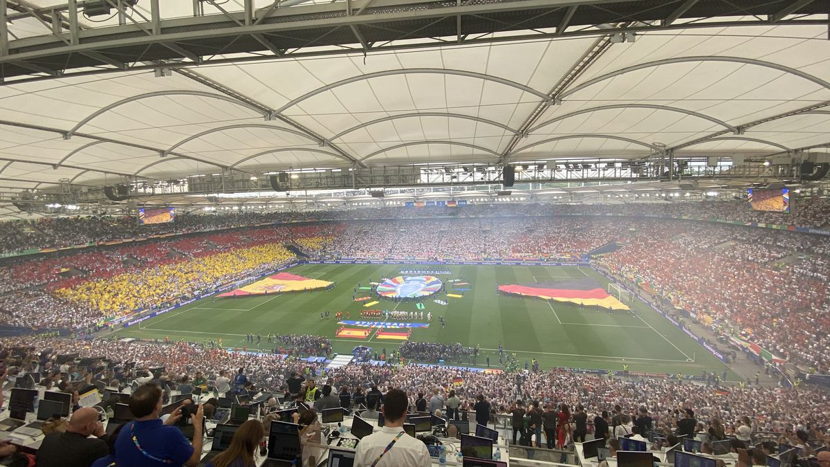 Spania - Germania - imagini cu suporterii din stadion