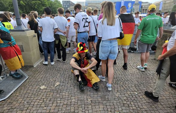 Imaginile deznădejdii la Stuttgart după Spania - Germania » Cei 30.000 de nemți din fan zone, dărâmați la final