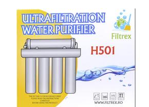 Filtru de apa Filtrex H501, Inox, 5 stagii de filtrare, 0.01 microni