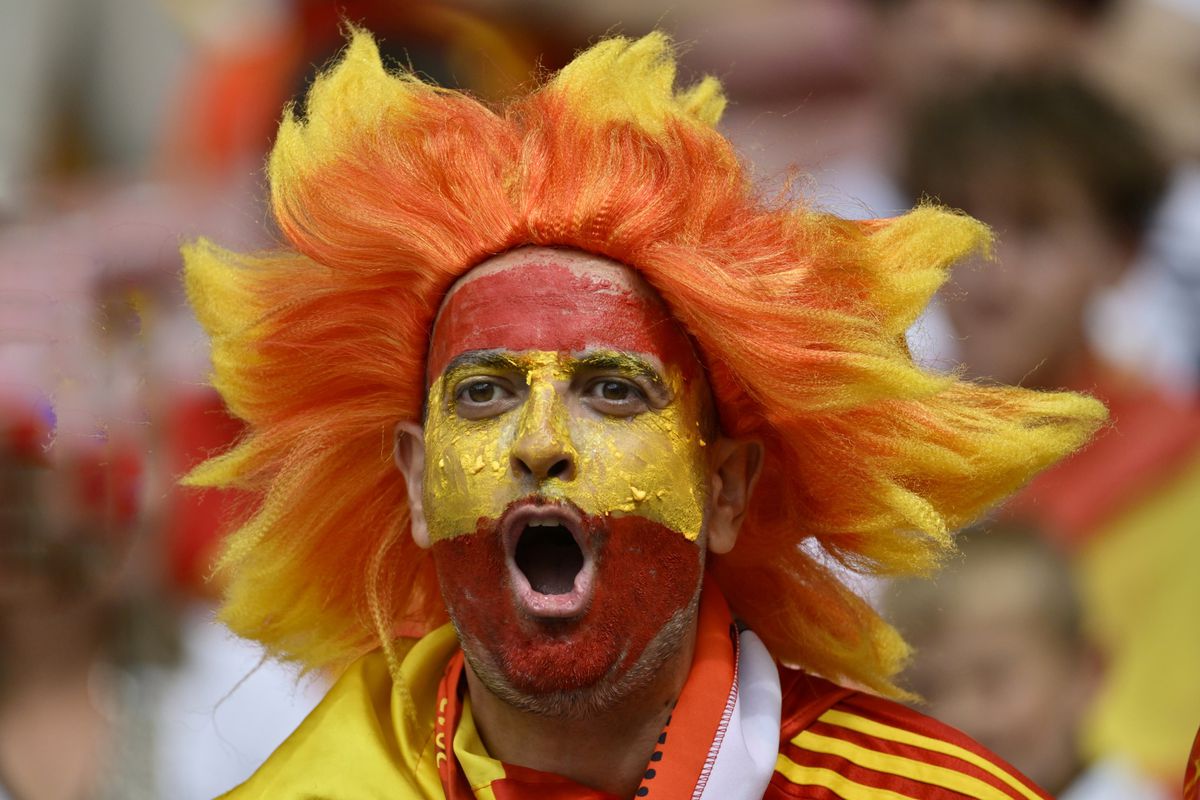 Spania - Germania - imagini cu suporterii din stadion