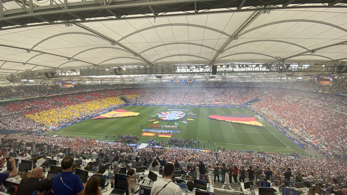 Spania - Germania - imagini cu suporterii din stadion