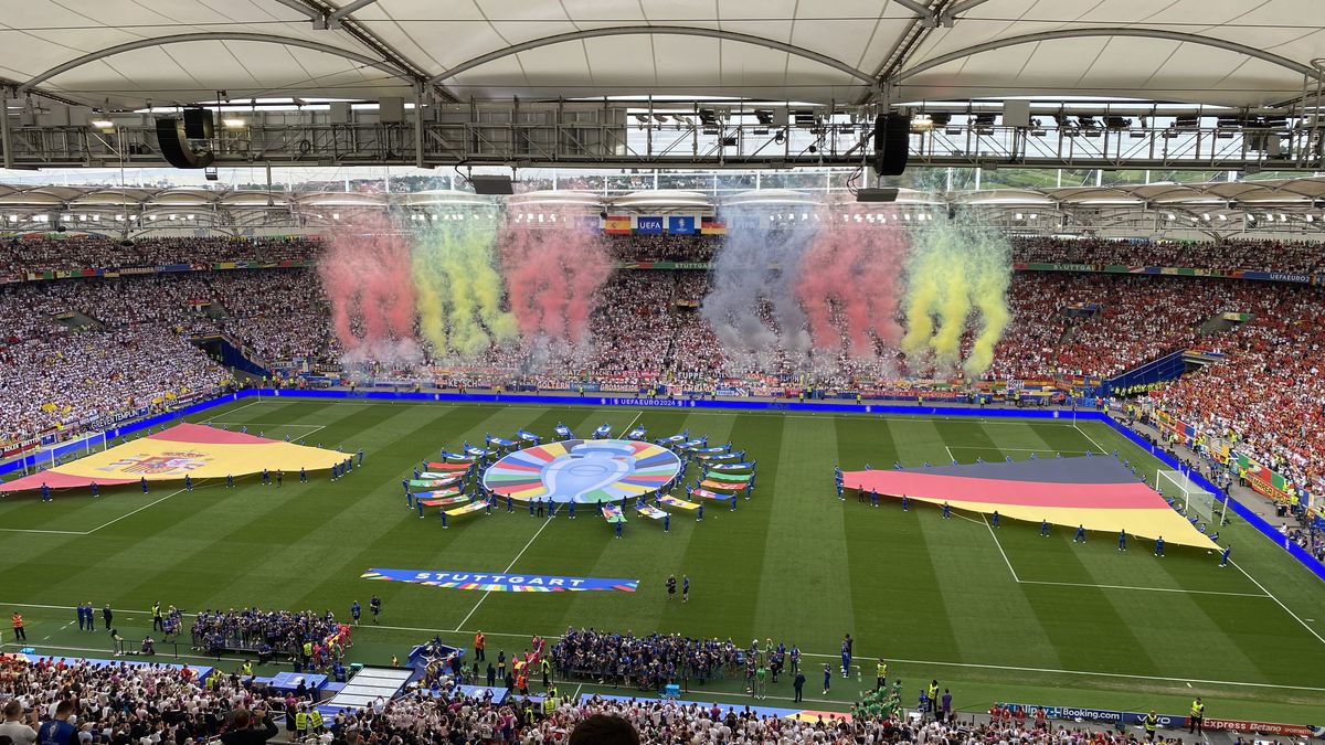 Spania - Germania - imagini cu suporterii din stadion