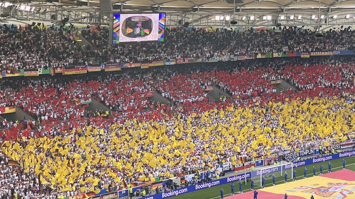 Spania - Germania - imagini cu suporterii din stadion