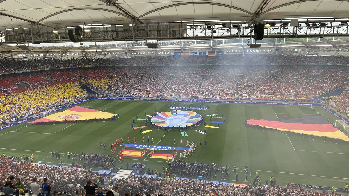 Spania - Germania - imagini cu suporterii din stadion