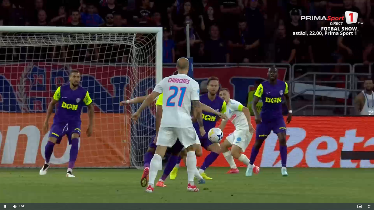 Politic a marcat un eurogol la debutul pentru FCSB, dar CFR Cluj a cerut ofsaid! Fază controversată în Supercupă