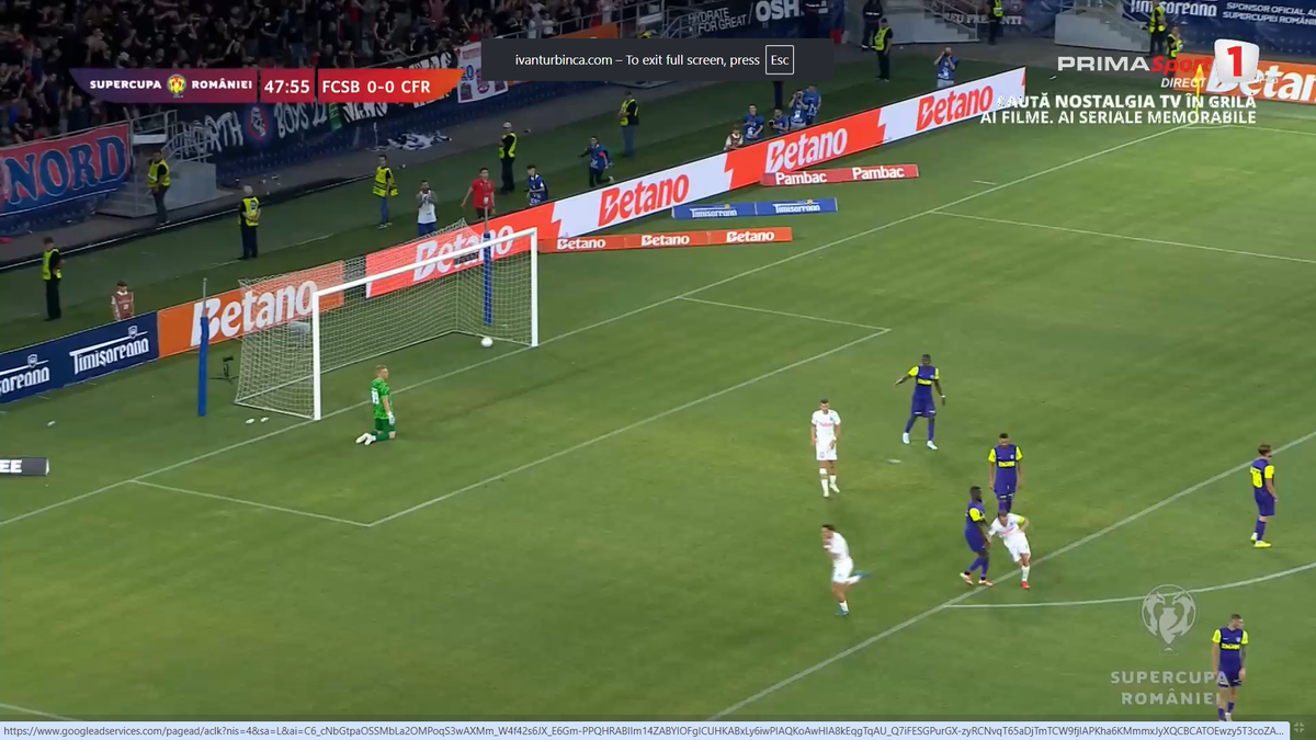 Politic a marcat un eurogol la debutul pentru FCSB, dar CFR Cluj a cerut ofsaid! Fază controversată în Supercupă