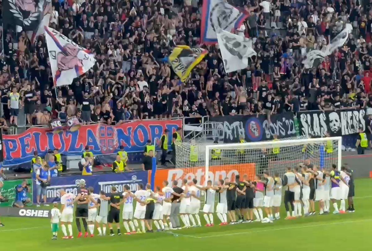 Imagini de la finalul Supercupei FCSB - CFR Cluj