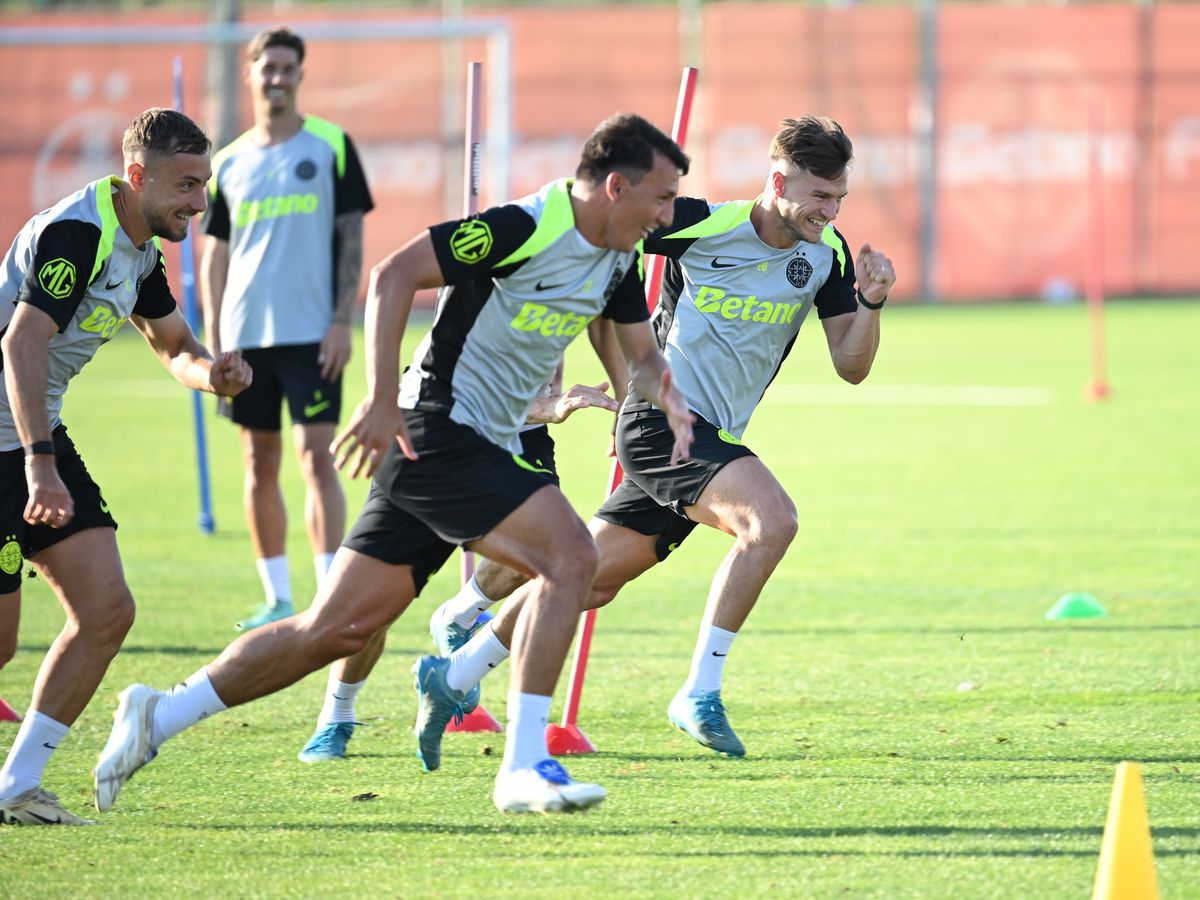 Antrenament FCSB inaintea Supercupei Romaniei cu CFR Cluj