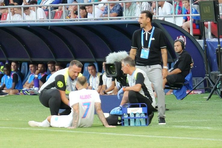 Denis Alibec s-a accidentat în Supercupa României/ foto: Andrei Furnigă (GSP)