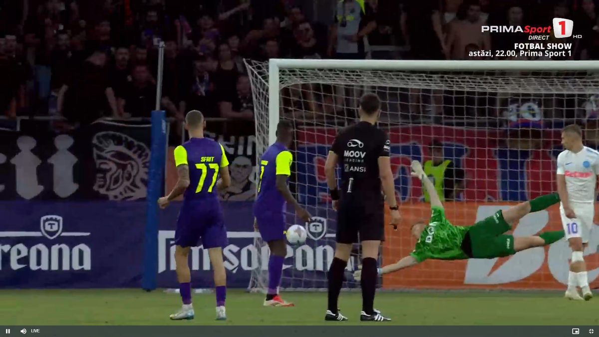 Politic a marcat un eurogol la debutul pentru FCSB, dar CFR Cluj a cerut ofsaid! Fază controversată în Supercupă