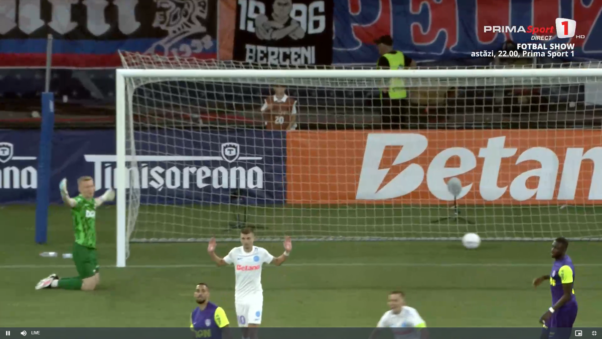 Dennis Politic a marcat primul gol pentru FCSB