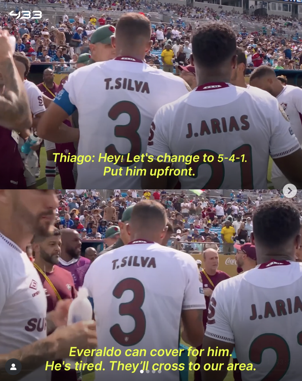 „Va fi un antrenor grozav!” » Thiago Silva a schimbat tactica echipei sale într-o pauză de hidratare și Fluminense a obținut calificarea în semifinale la Mondialul Cluburilor