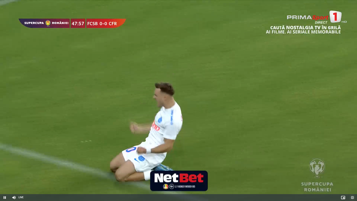 Dennis Politic a marcat primul gol pentru FCSB