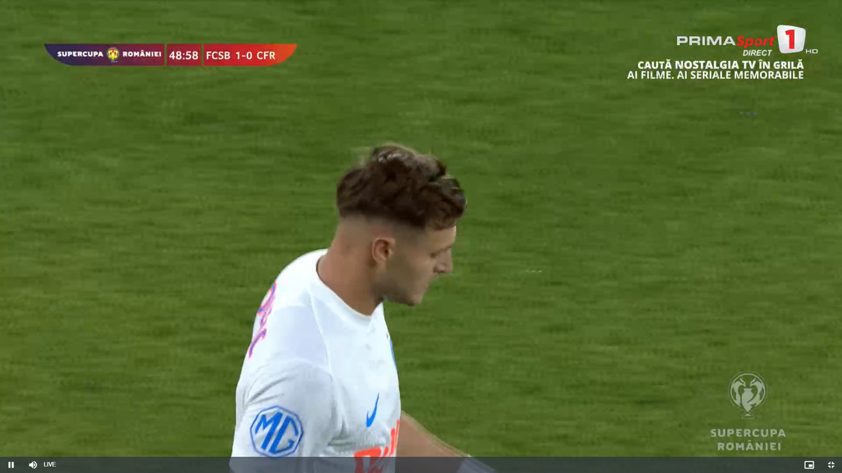 Dennis Politic a marcat primul gol pentru FCSB