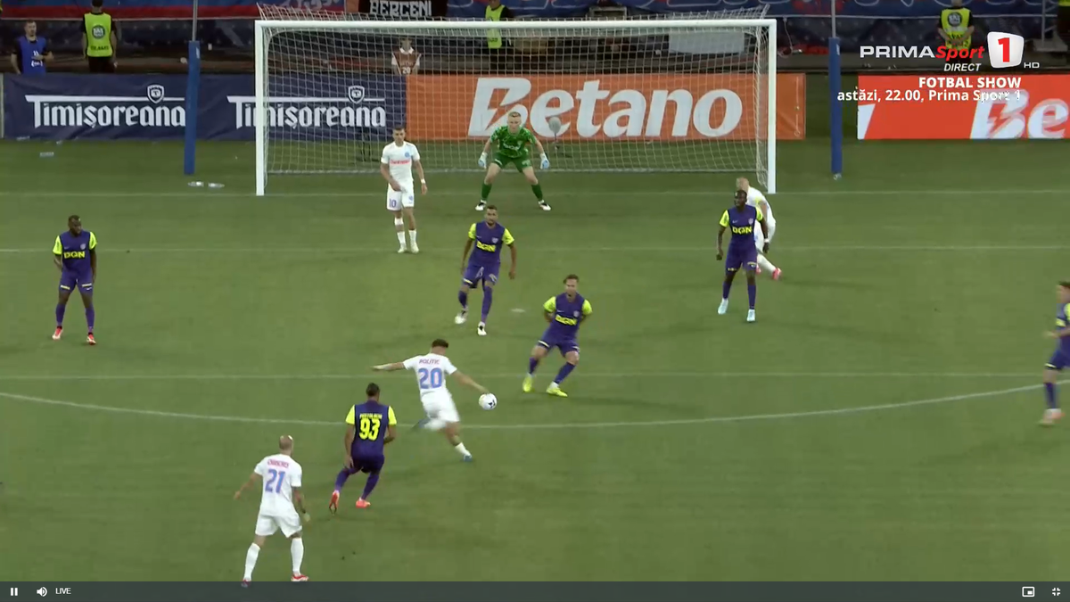 Politic a marcat un eurogol la debutul pentru FCSB, dar CFR Cluj a cerut ofsaid! Fază controversată în Supercupă