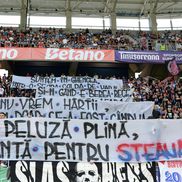 Mesajul apărut în peluza FCSB-ului la meciul cu CFR Cluj din Supercupa României