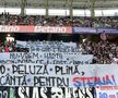 Mesajul apărut în peluza FCSB-ului la meciul cu CFR Cluj din Supercupa României