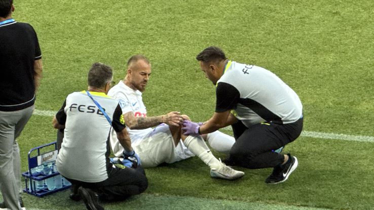 Denis Alibec s-a accidentat în Supercupa României/ foto: Andrei Crăițoiu (GSP)