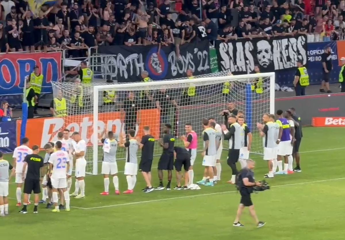 Imagini de la finalul Supercupei FCSB - CFR Cluj