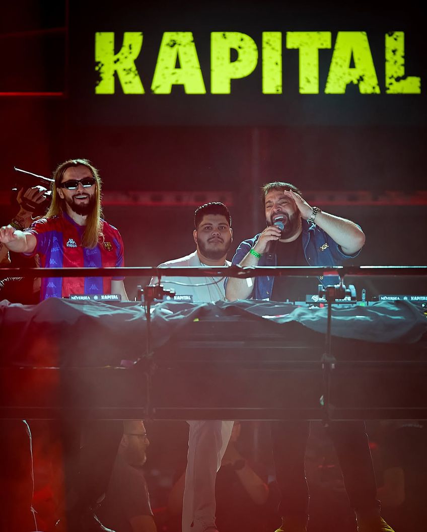 Salvatore Ganacci și Florin Salam la Arena Națională, în cadrul Neversea Kapital. Foto: Instagram Neversea