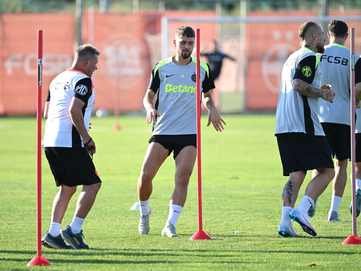 Antrenament FCSB inaintea Supercupei Romaniei cu CFR Cluj