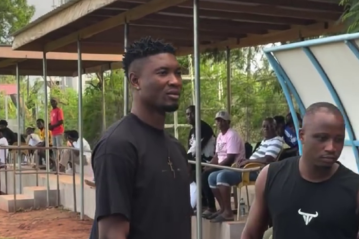 Kennedy Boateng se pregătește în Ghana pentru noul sezon. Foto: Instagram