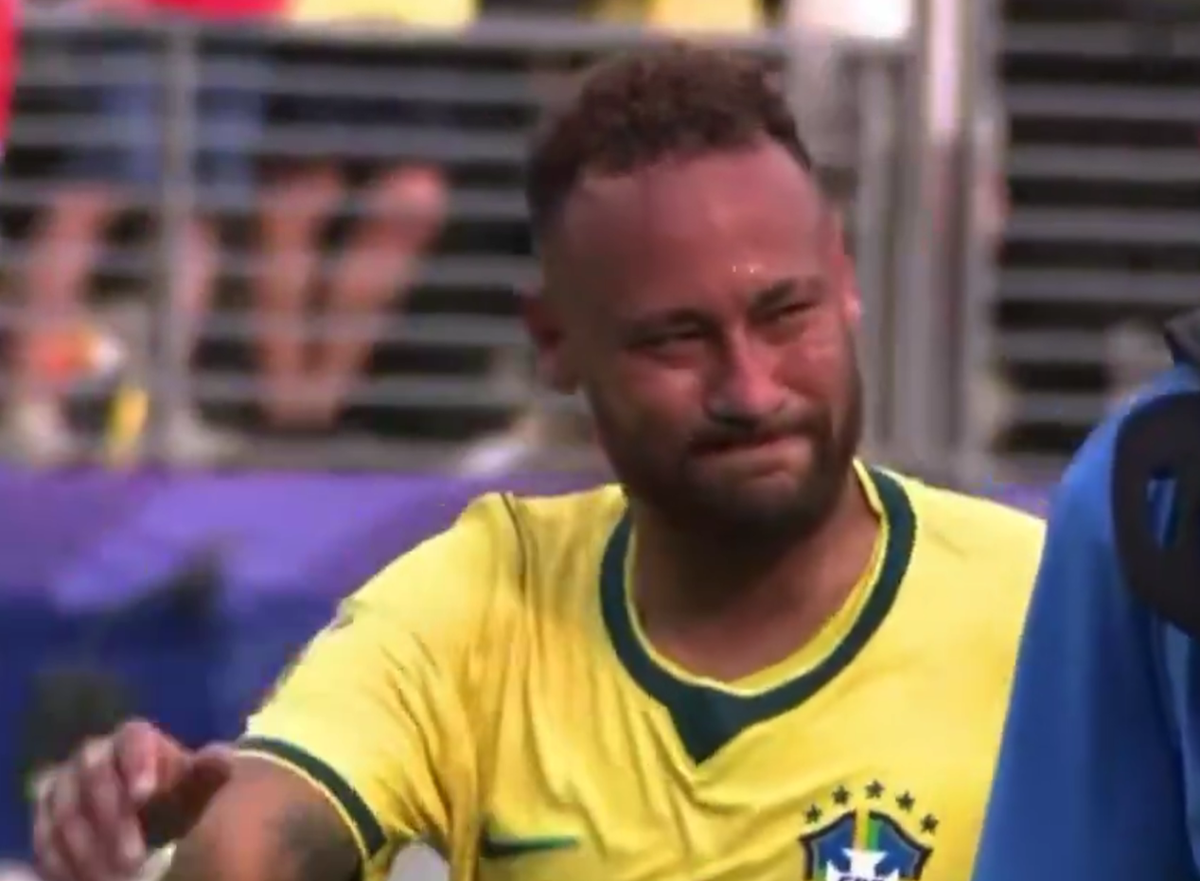 Imagini de la finalul meciului Brazilia - Norvegia, cu Neymar și Haaland