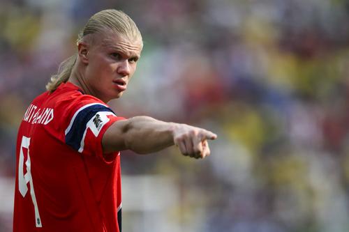 Erling Haaland, în Brazilia - Norvegia 2-1 / FOTO: Imago