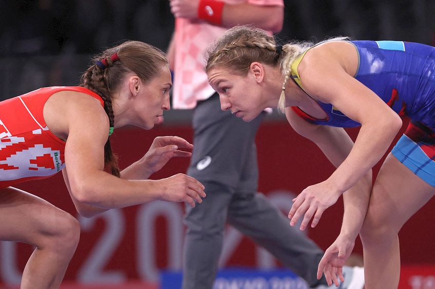 Lupătoarea Andreea Ana (53 kg) a rezistat mai puțin de o repriză pe saltea la Jocurile Olimpice // FOTO: AFP
