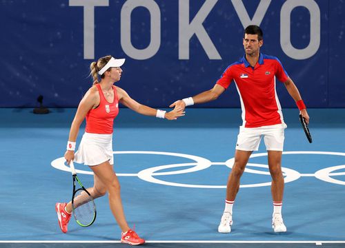 Nina Stojanovic și Novak Djokovic, la Jocurile Olimpice
Foto:GettyImages