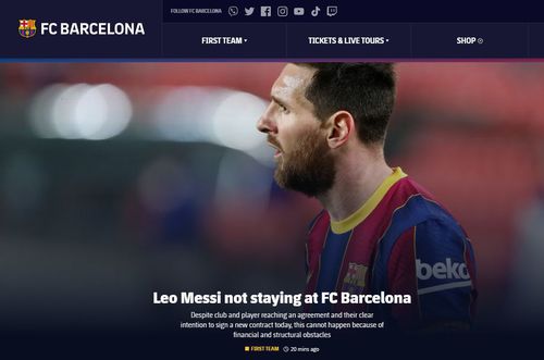 FC Barcelona a anunțat oficial că Leo Messi (34 de ani) nu va mai continua la clubul catalan!