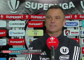 Concluziile lui Toni Petrea, după U Cluj - Dinamo: „Am pierdut două puncte printre degete”