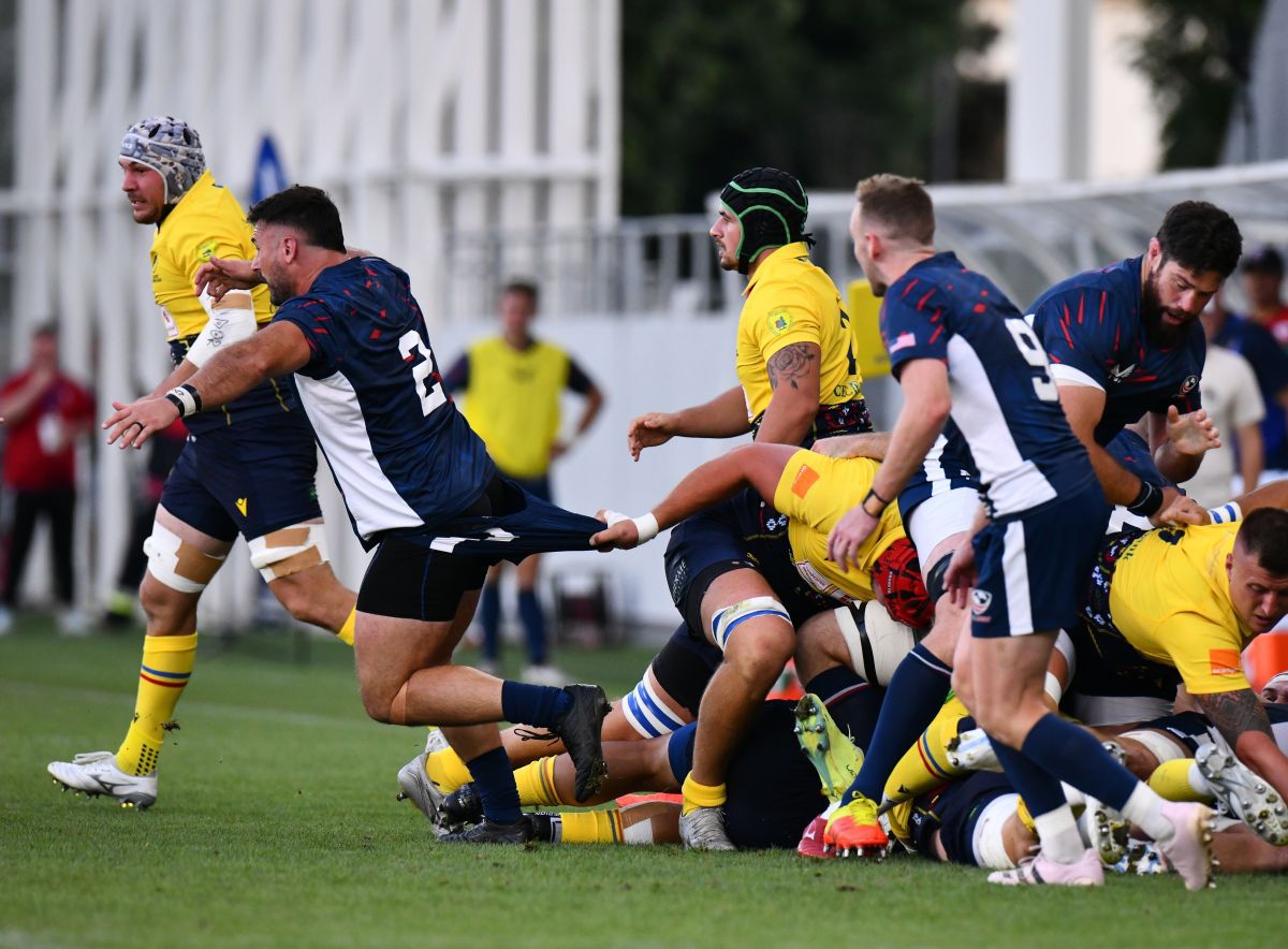 Naționala de rugby din România, eșec cu SUA pe Arcul de Triumf