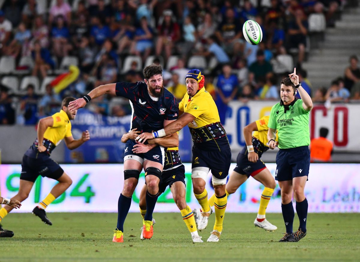 Naționala de rugby din România, eșec cu SUA pe Arcul de Triumf