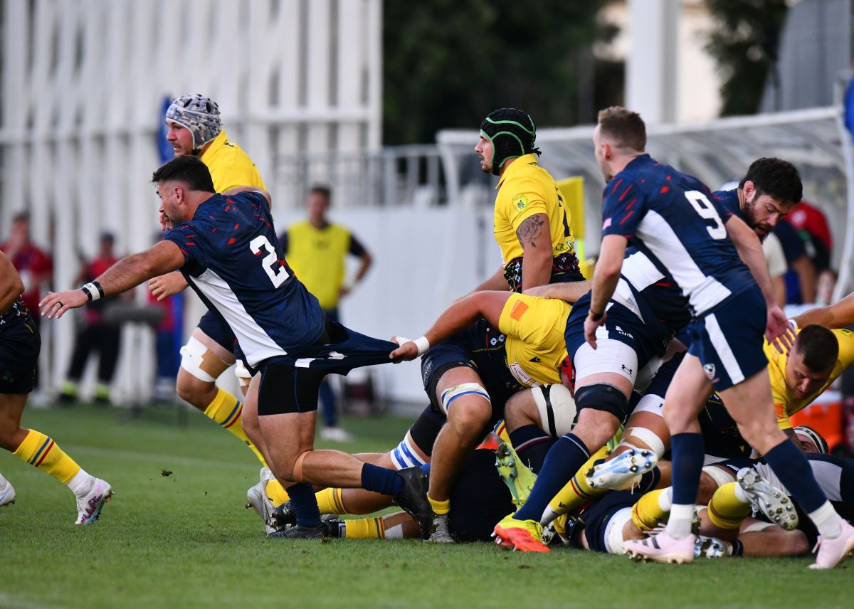 Naționala de rugby din România, eșec cu SUA pe Arcul de Triumf